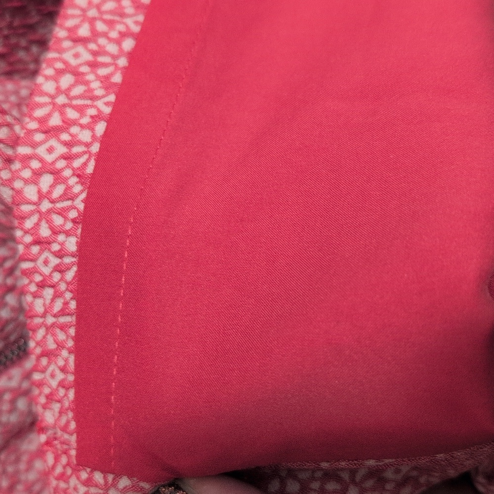 Ann Taylor Hibiscus Coral Jacquard Sheath Dress Size 10 - Picture 13 of 14